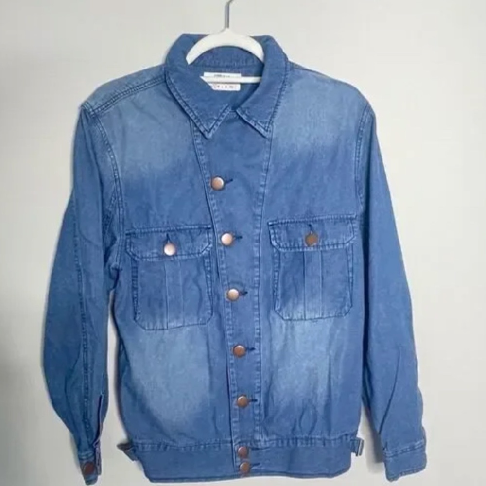 One Teaspoon light weight denim jean shirt jacket (small)